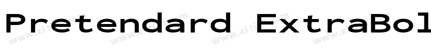 Pretendard ExtraBold字体转换